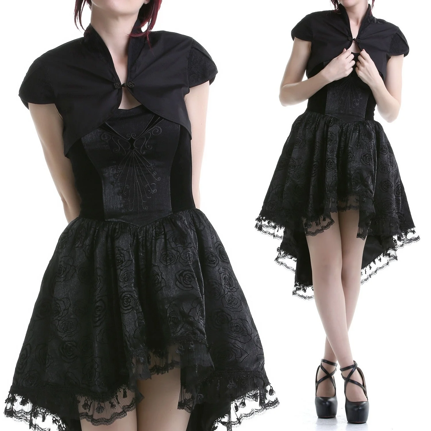 Bolero Negro Cuello Mao - Image 5