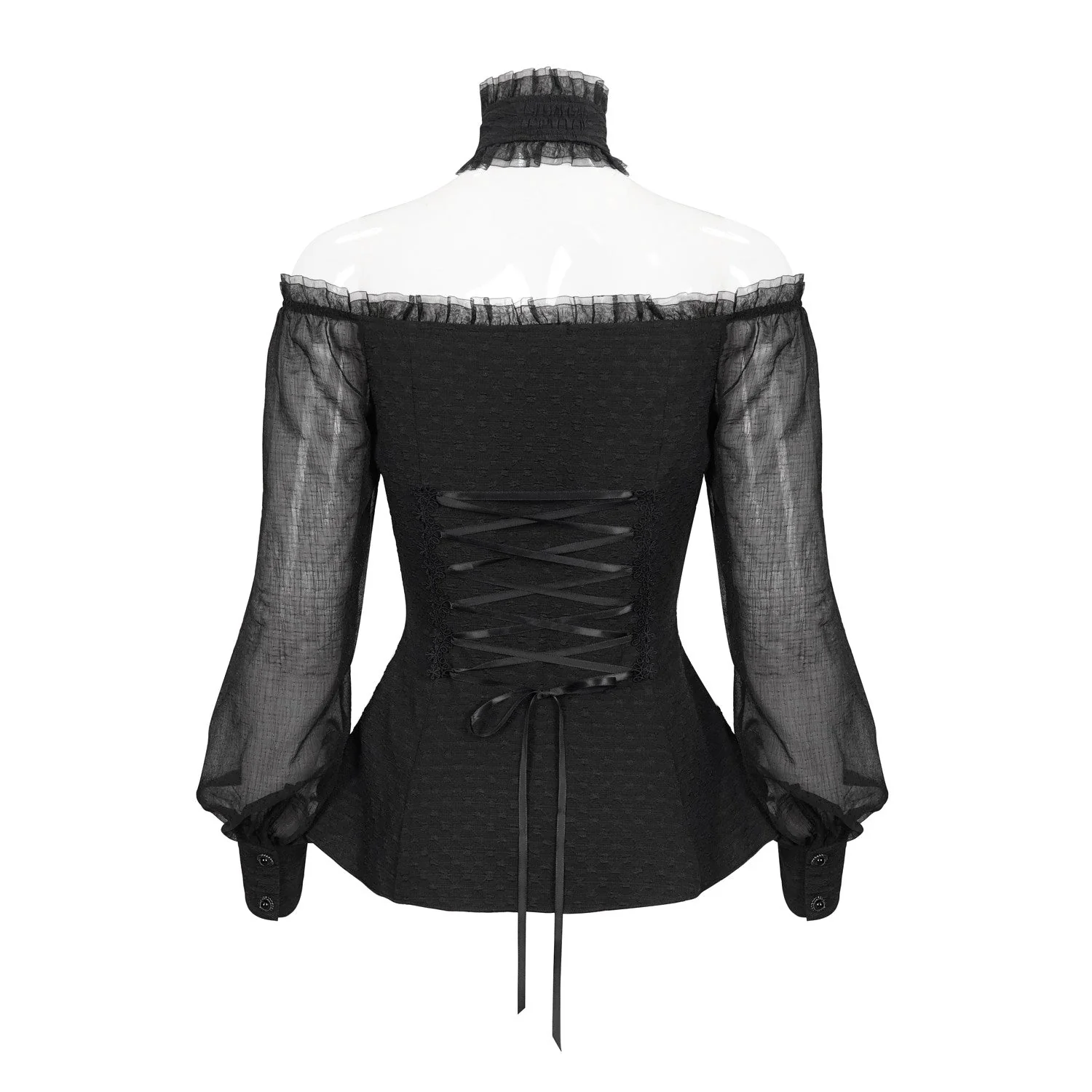 Camisa Negra con Hombros Abiertos - Image 3