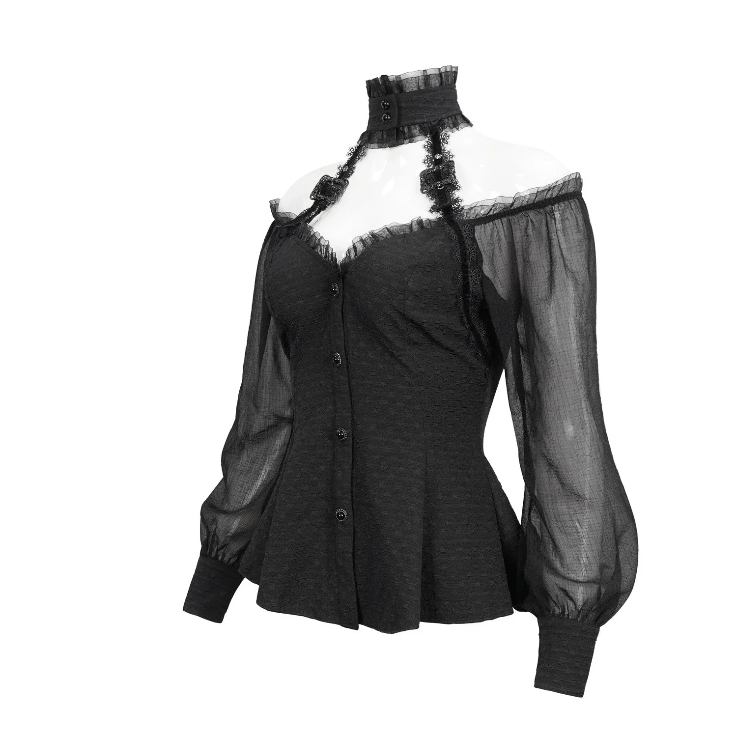 Camisa Negra con Hombros Abiertos - Image 4