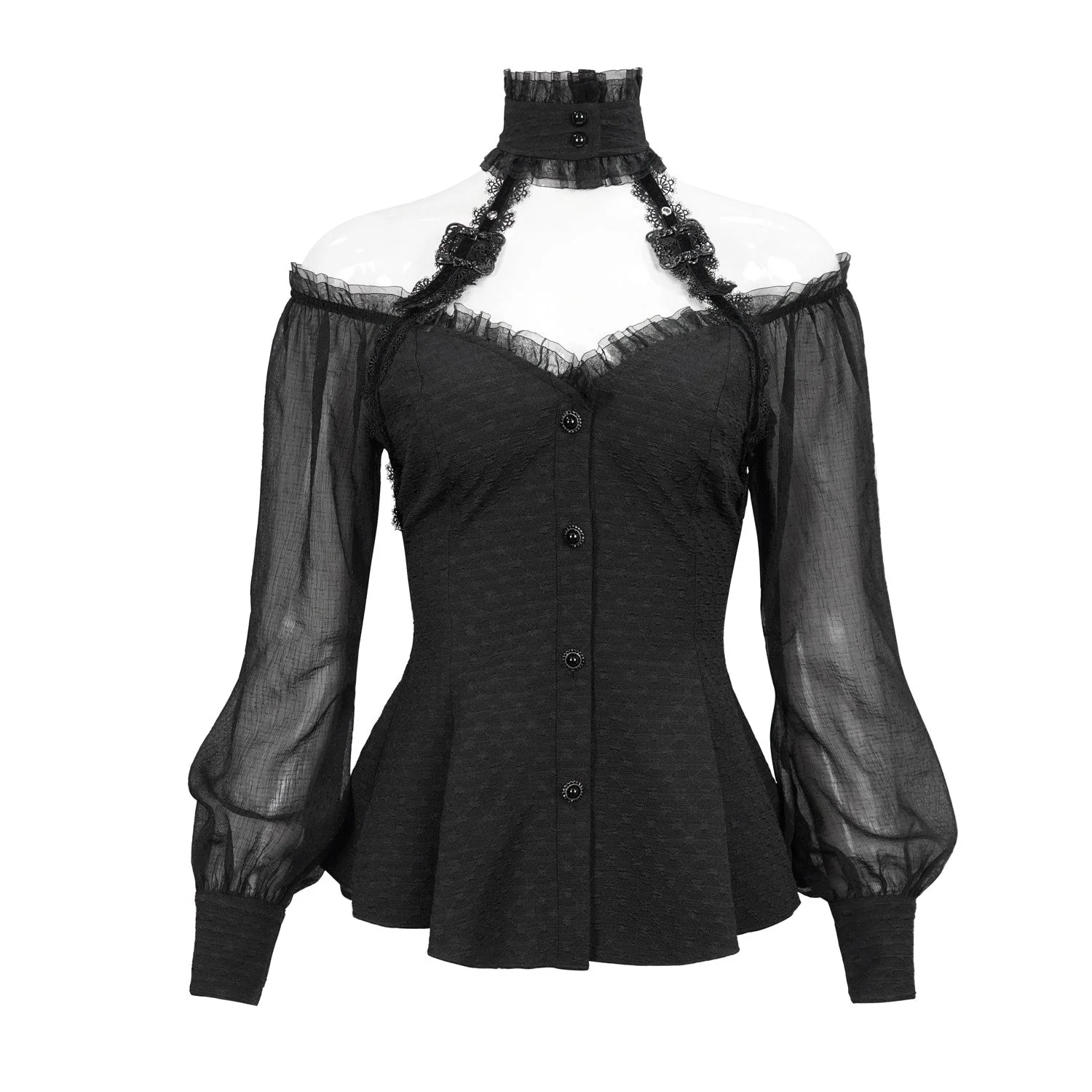 Camisa Negra con Hombros Abiertos - Image 5