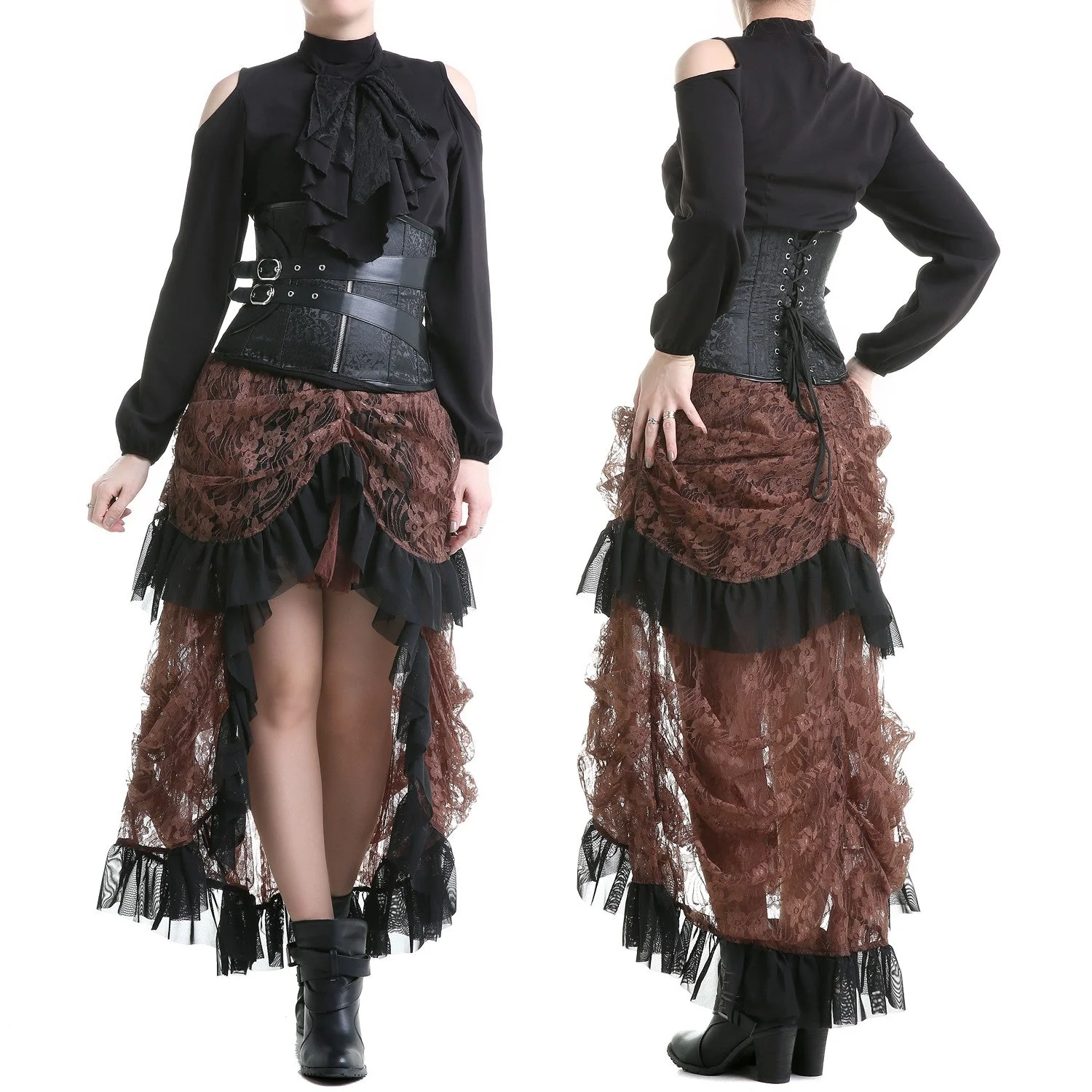 Camiseta Negra con Chorrera - Image 4