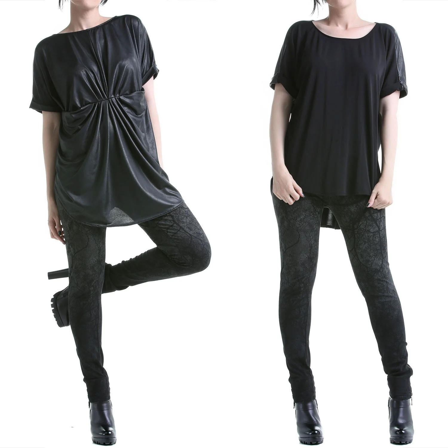 Camiseta Larga Negra - Image 3