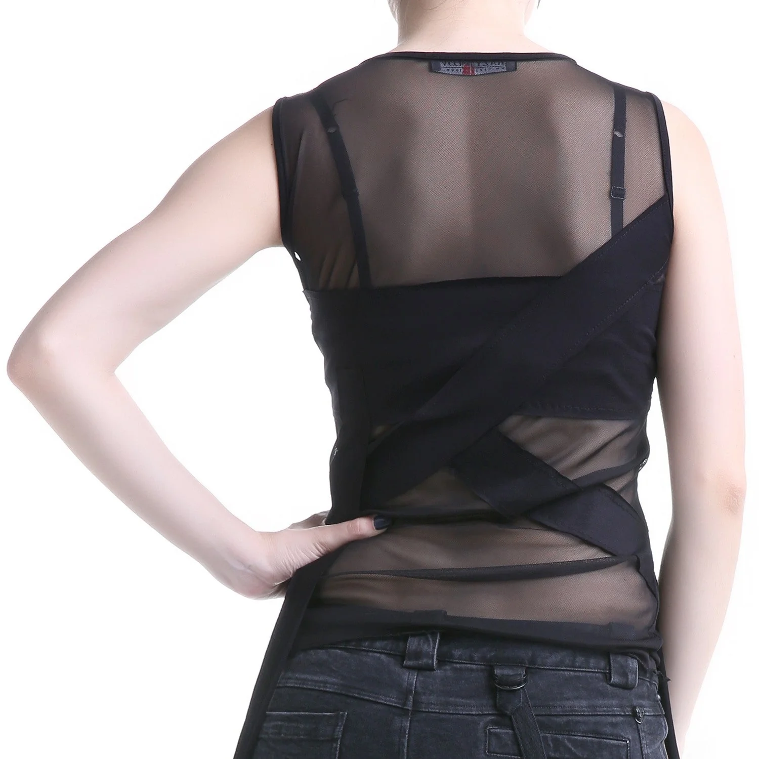 Camiseta Asimétrica con Tul - Image 3