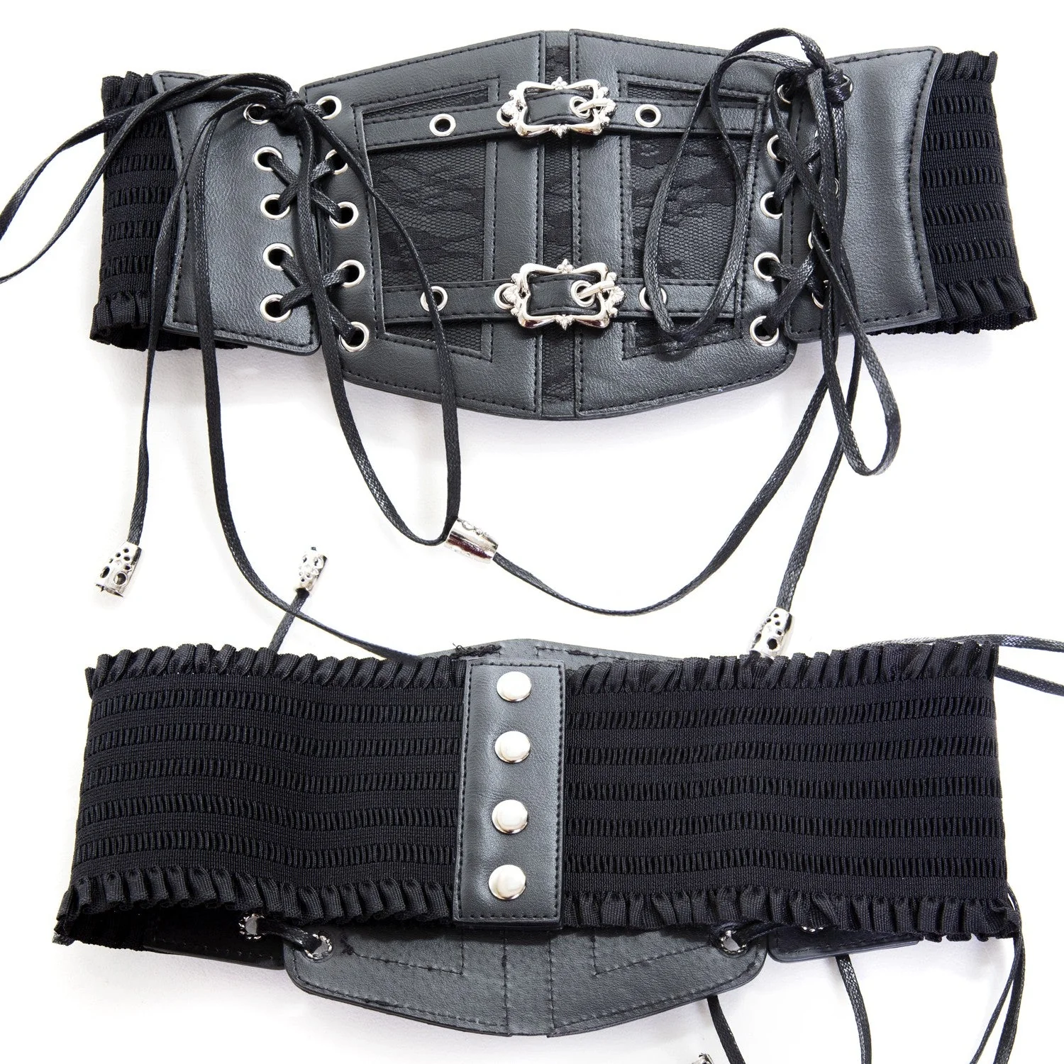 Cinturón Corsé Acordonado Hebillas Gótico - Image 4