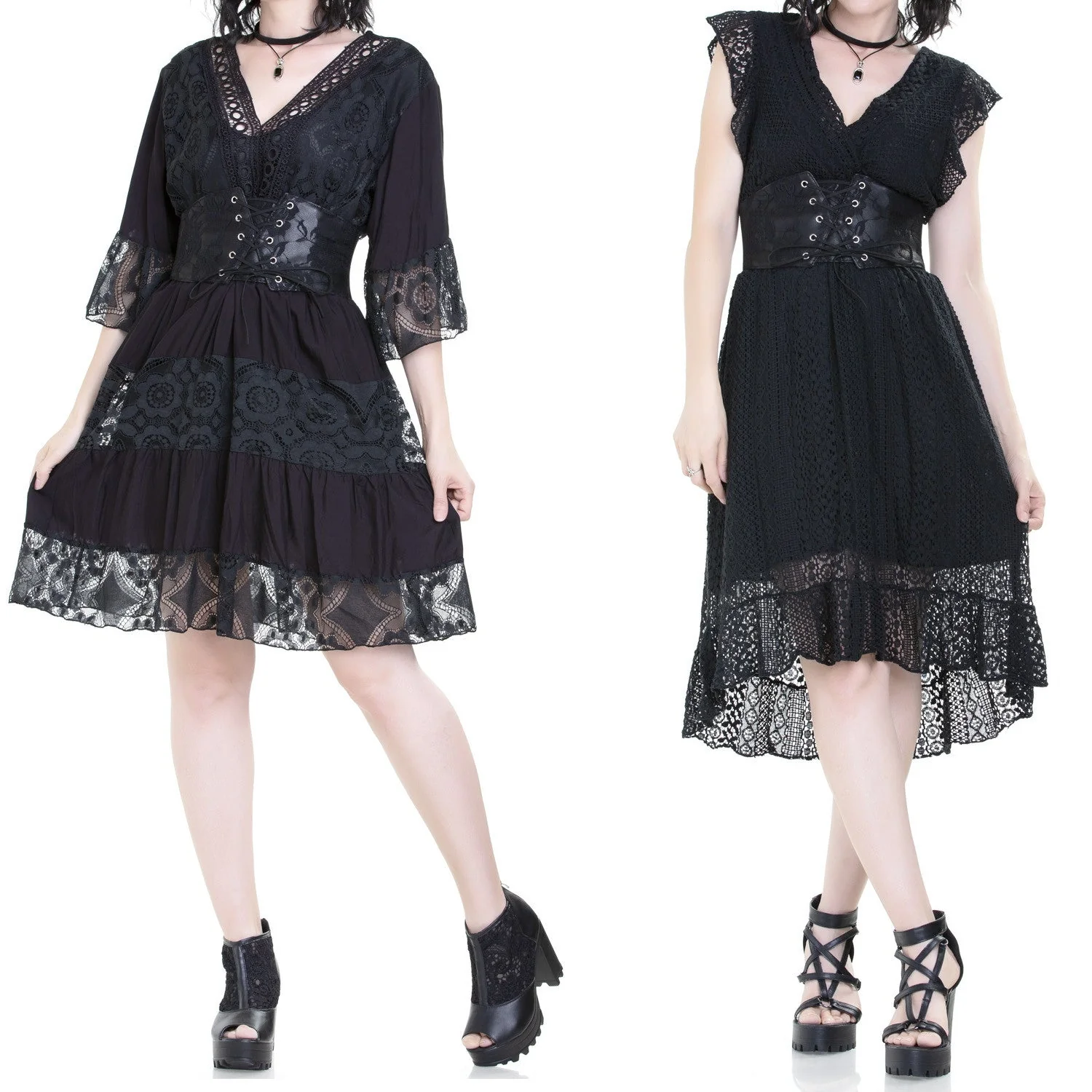 Cinturón Ancho Corsé con Encaje Negro - Image 3