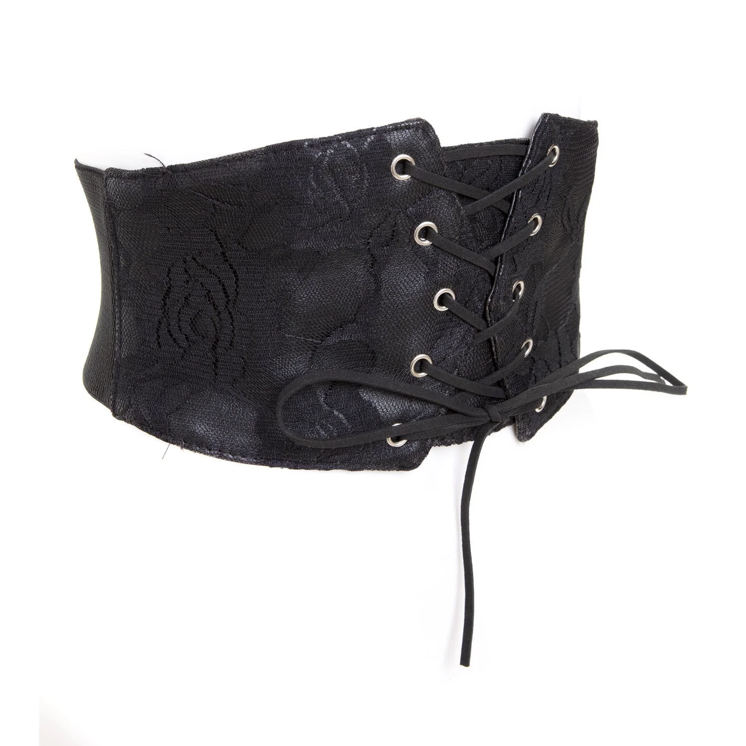 Cinturón Ancho Corsé con Encaje Negro - Image 4
