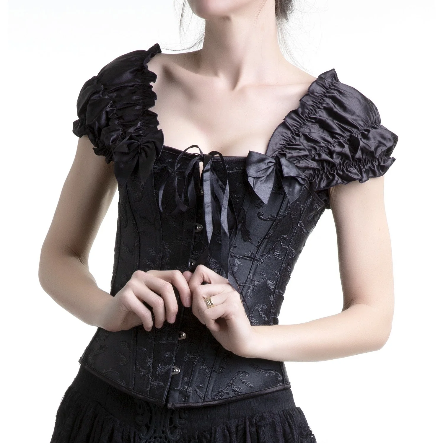 Corsé Bordado con Mangas - Image 6