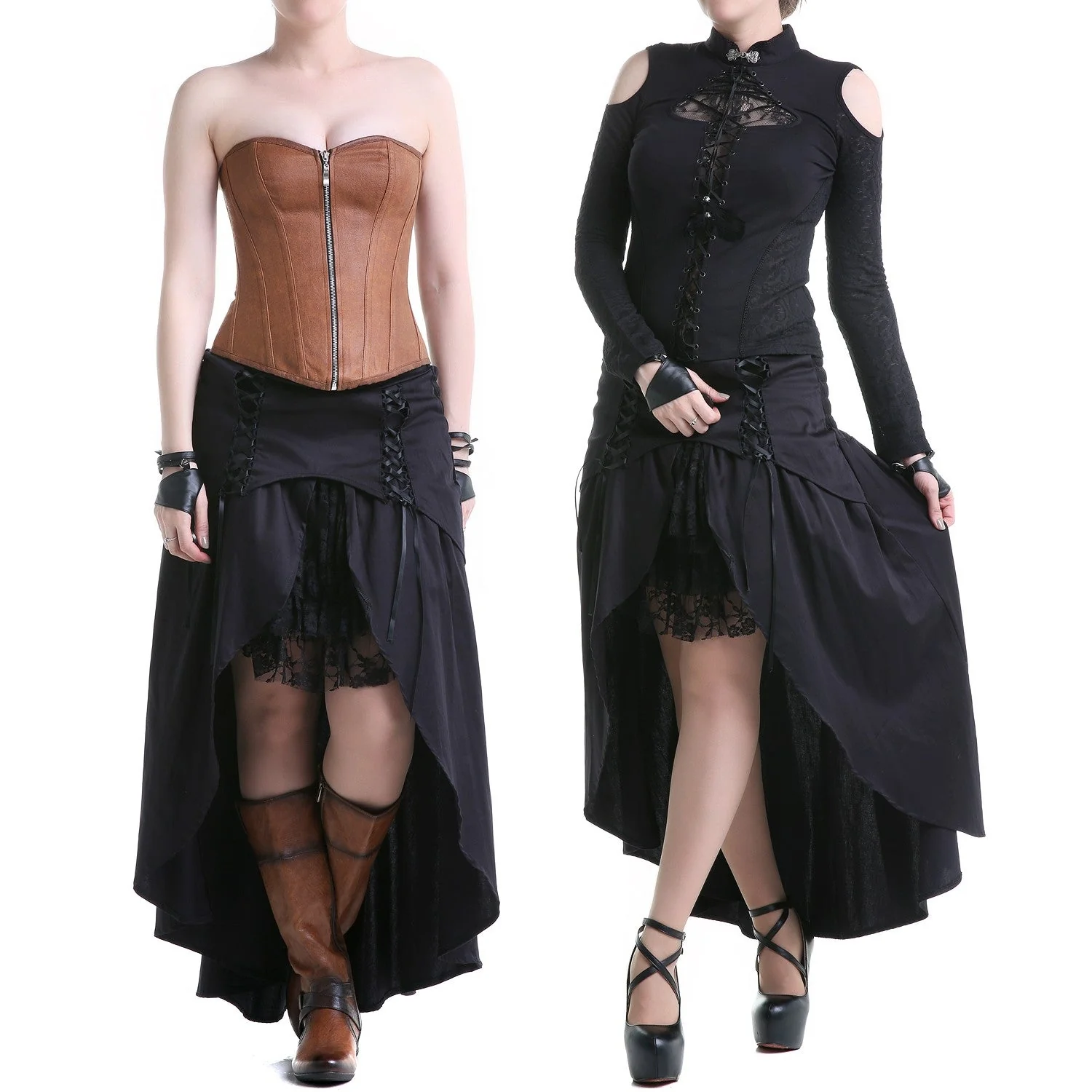 Falda con Encaje y Cruzados - Image 5