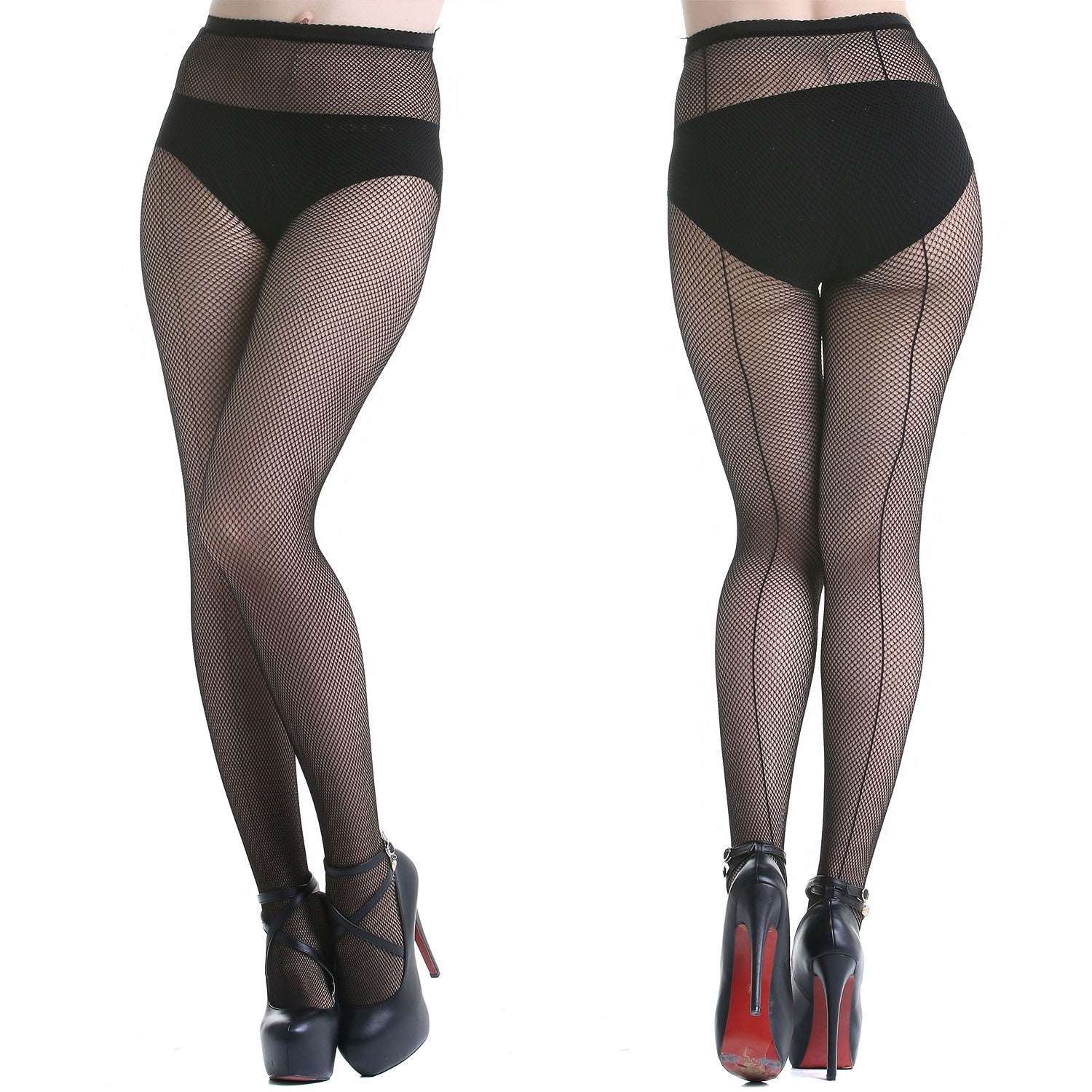 Medias de Rejilla con Raya - Image 4