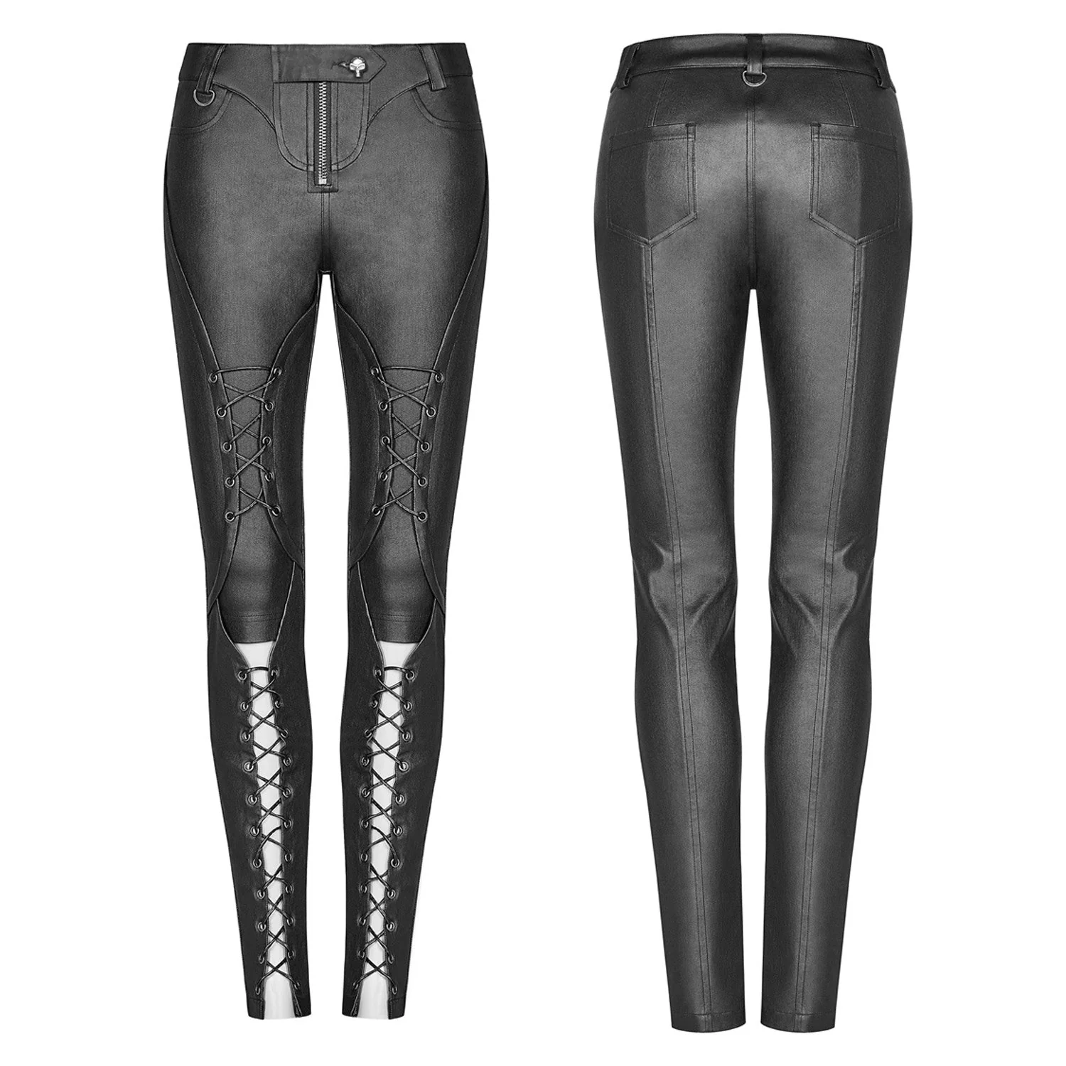 Pantalón Negro con Cruzados - Image 3