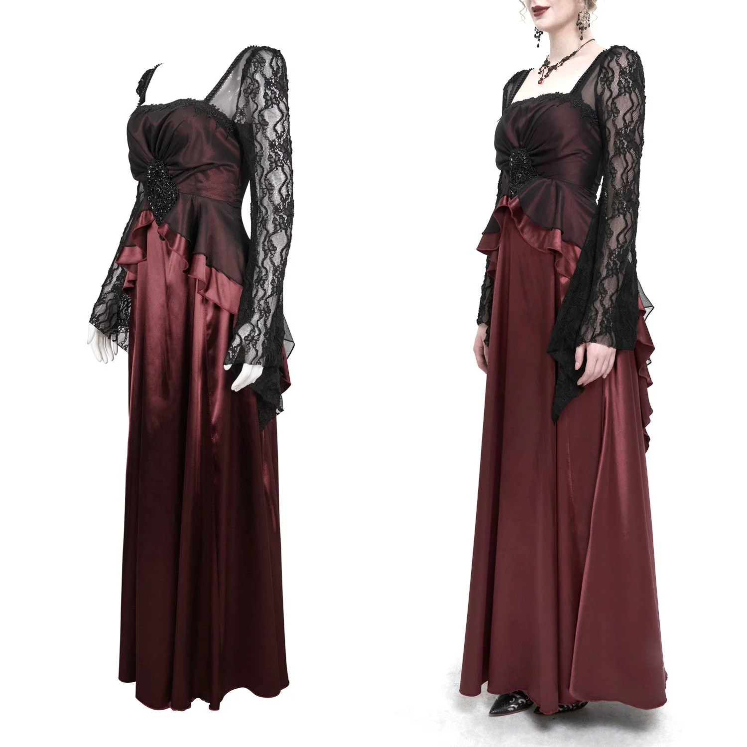 Vestido Elegante Rojo - Image 3