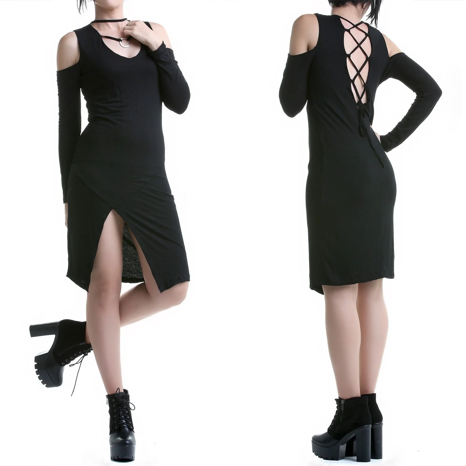 Vestido Asimétrico con Anilla - Image 4