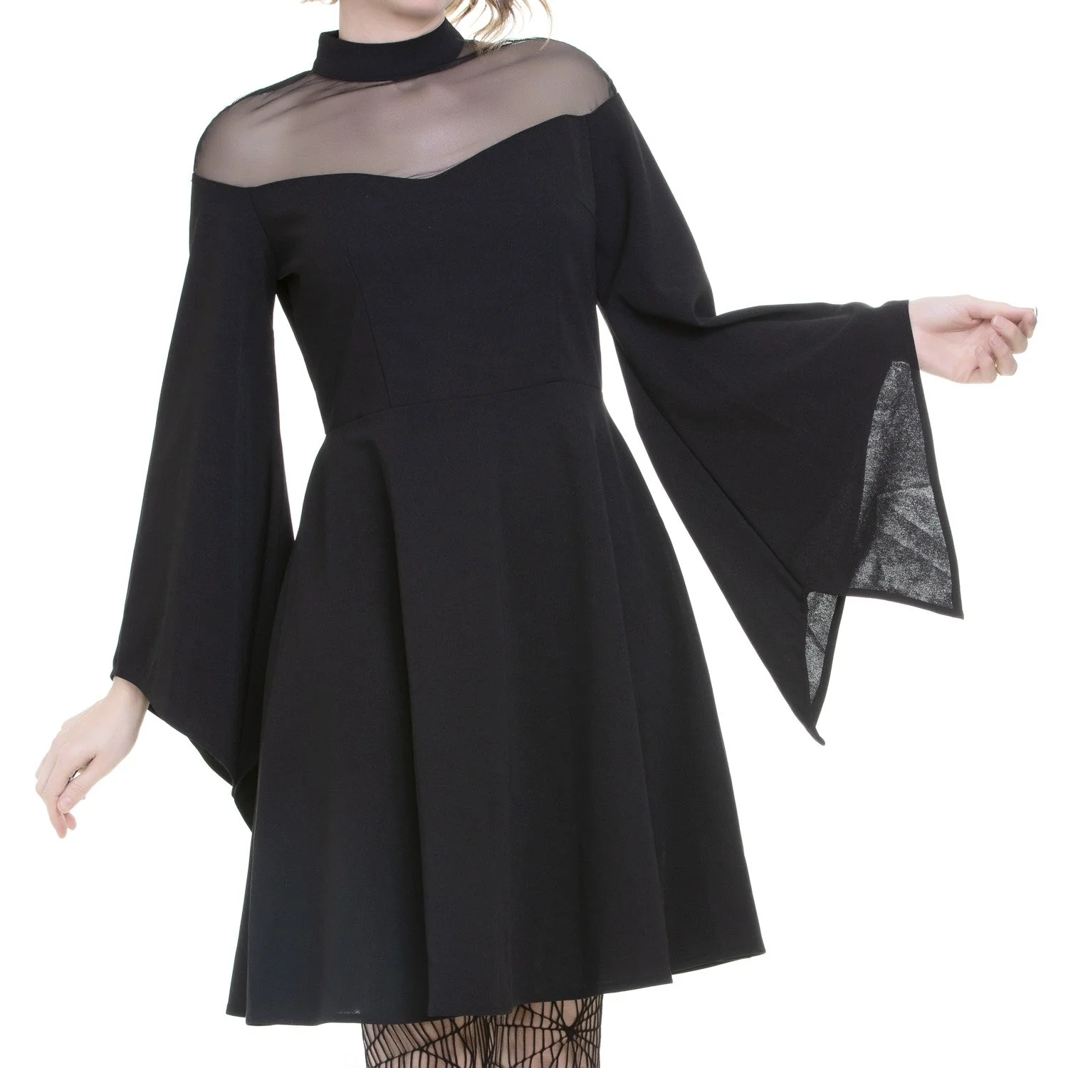 Vestido con Mangas Campana - Image 3