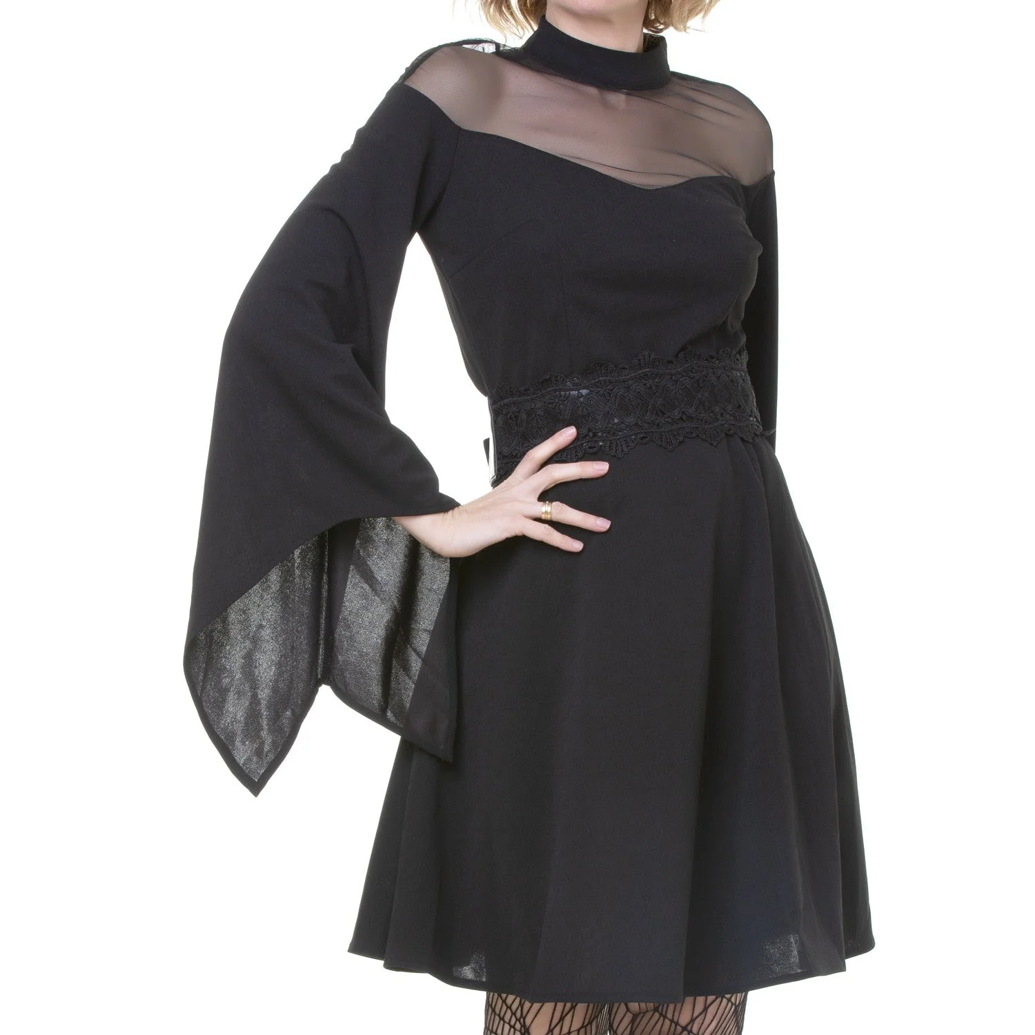 Vestido con Mangas Campana - Image 4