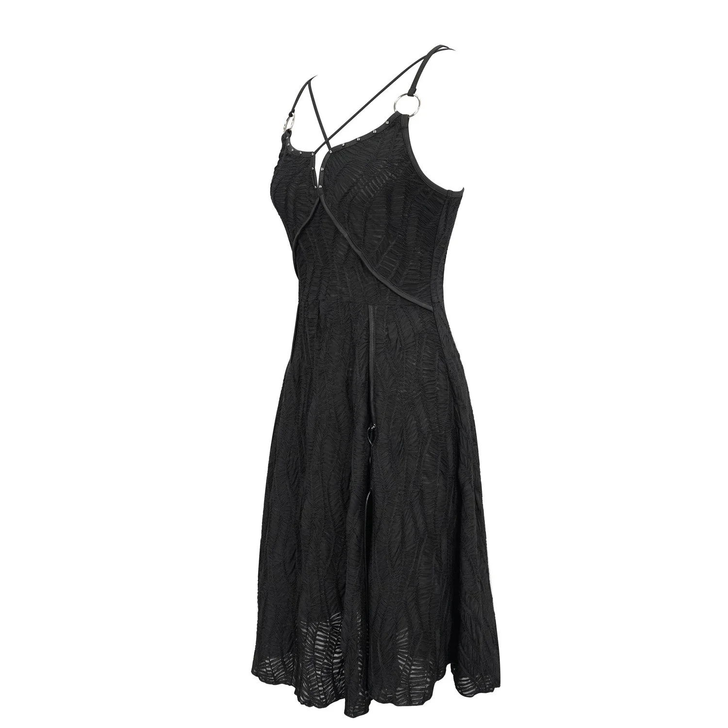 Vestido Negro con Tirantes - Image 4