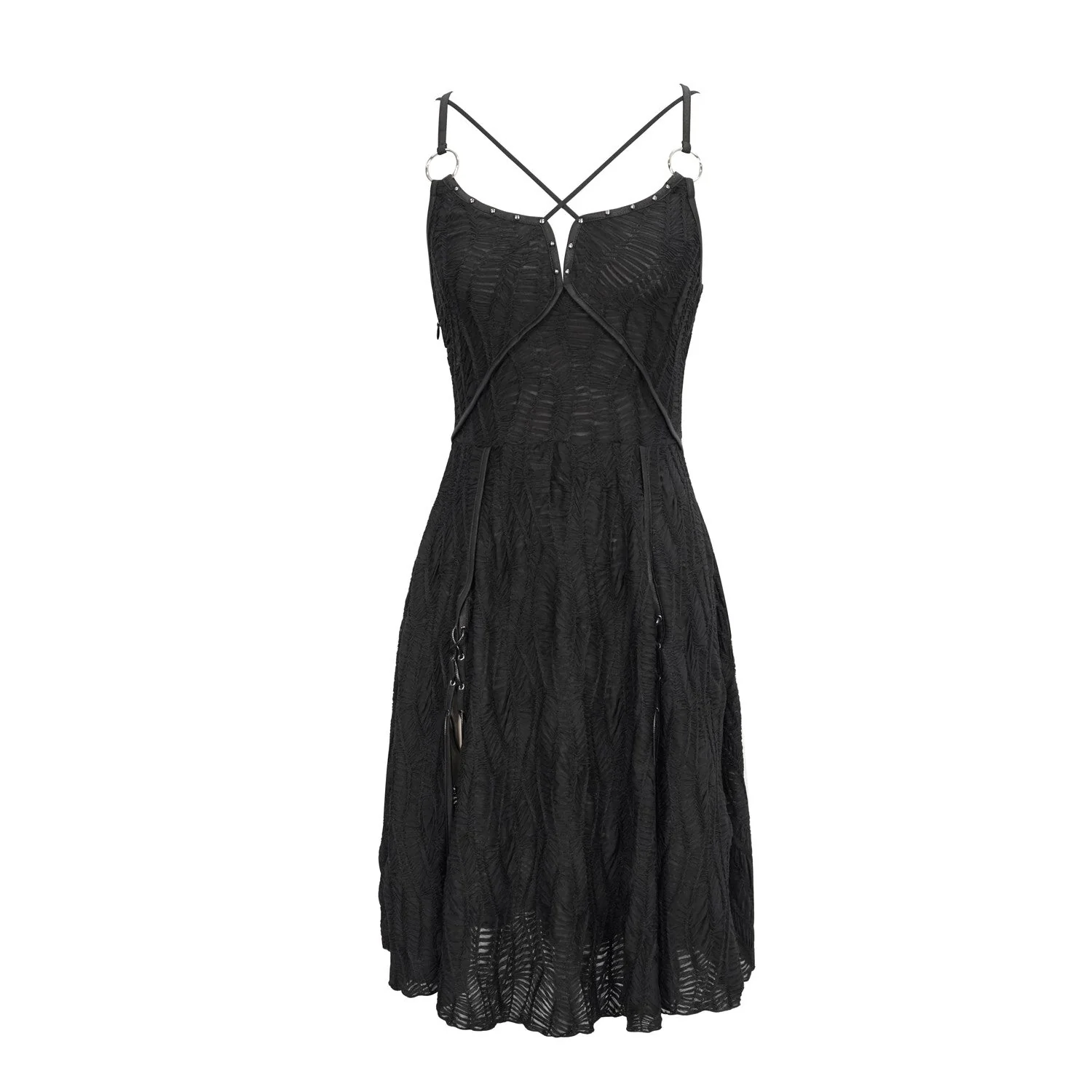 Vestido Negro con Tirantes - Image 5